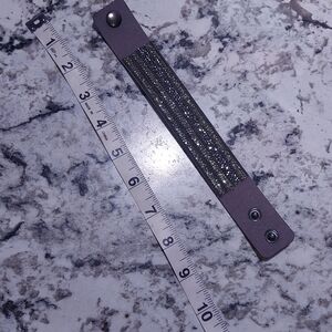 Paparazzi Shimmering Silver and Black Bracelet